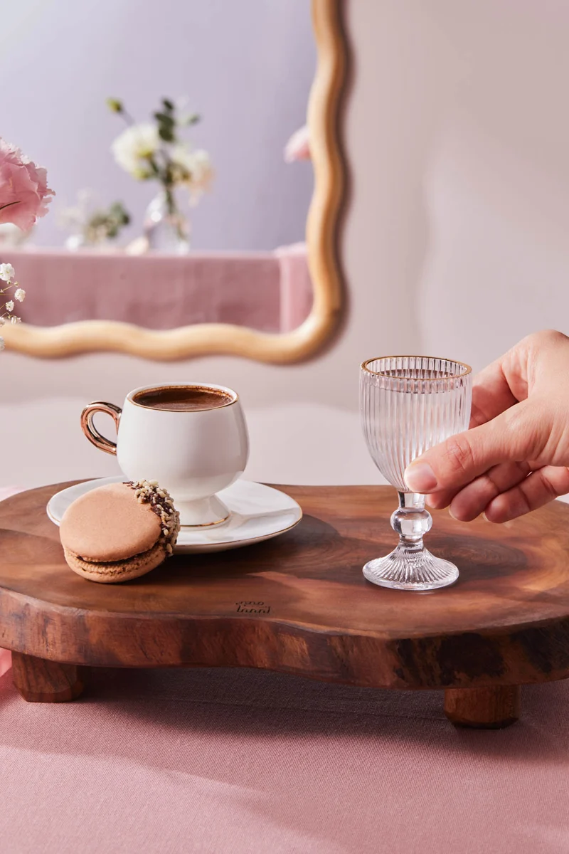 Karaca Rocco 6-Teilige Kaffeehausgläser Gold