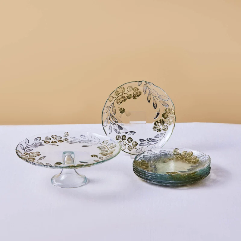 Karaca Eucalyptus 7-teiliges Dessertset