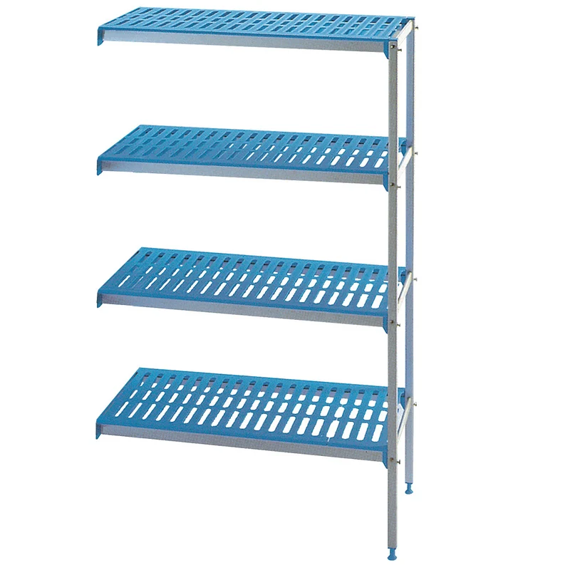 Gastro Eckregal-System , 4 Böden , 2790 x 400 mm, RAA/284-4/EF