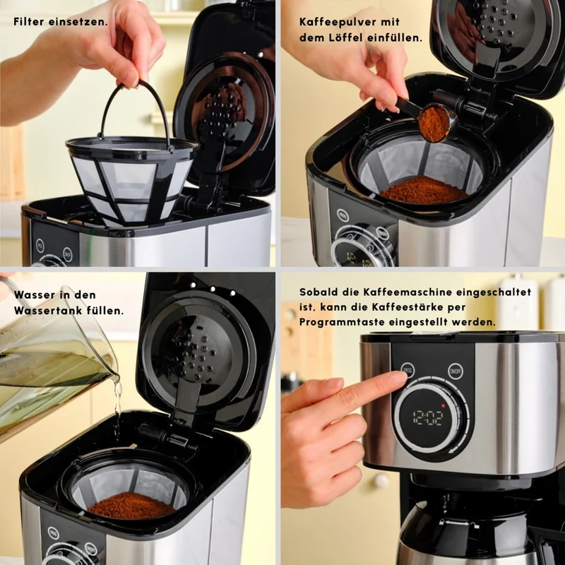 Karaca Series 2303 Stahl Filterkaffeemaschine