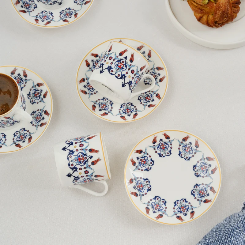 Karaca Haliç Tassen-Set für 6 Personen, 80 ml