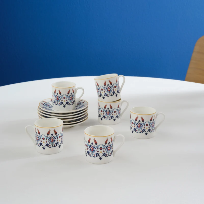 Karaca Haliç Tassen-Set für 6 Personen, 80 ml