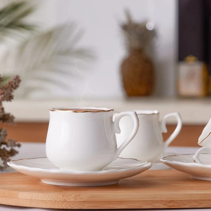 Karaca Beykoz 6-Personen-Kaffeetassenset, 80 ml