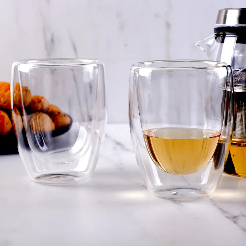 Karaca Double Wall Borosilikat Glas Tasse 2er Set 300 ml