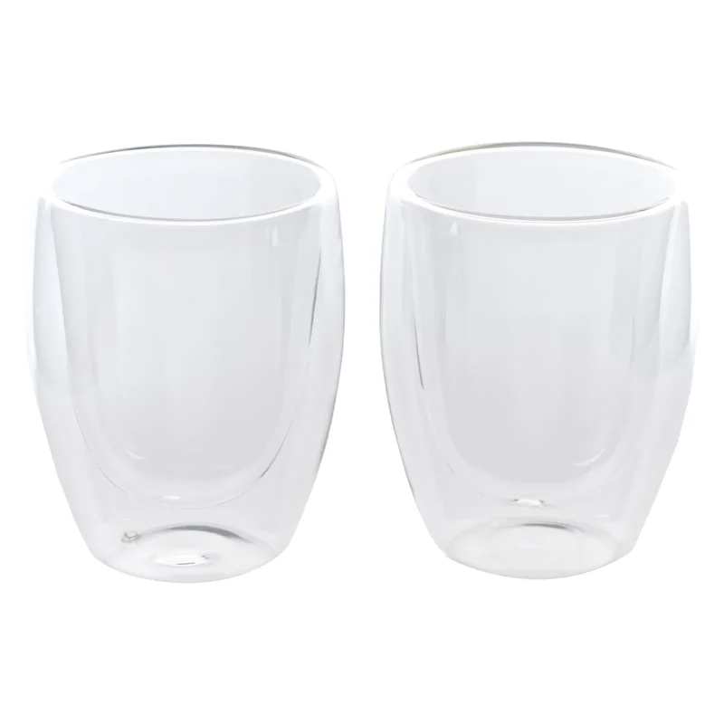 Karaca Double Wall Borosilikat Glas Tasse 2er Set 300 ml