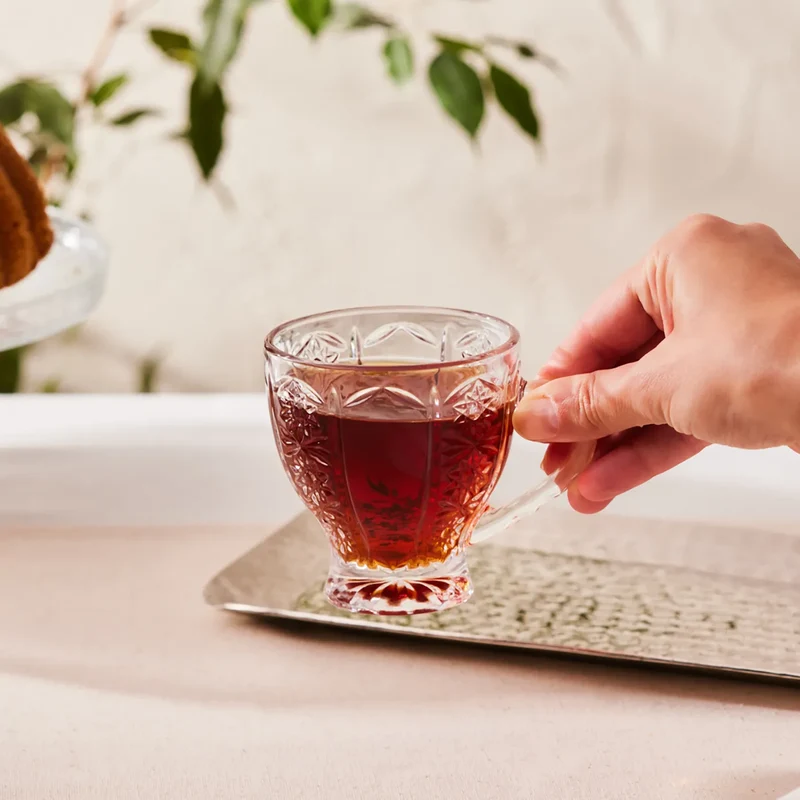 Karaca Seda 6 Personen Glas Tee Cup 180 Ml