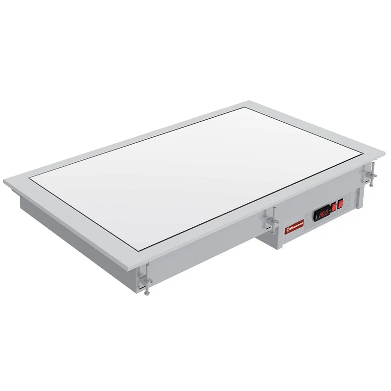 Einbau-Warmhalteplatte Glaskeramik 5x GN 1/1 , Weiß, IN/VCX18-PWT