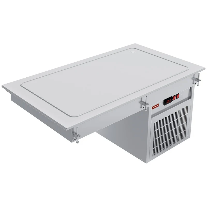 Einbau-Kühlplatte für 5x GN 1/1 , Edelstahl, IN/RPX18-R9