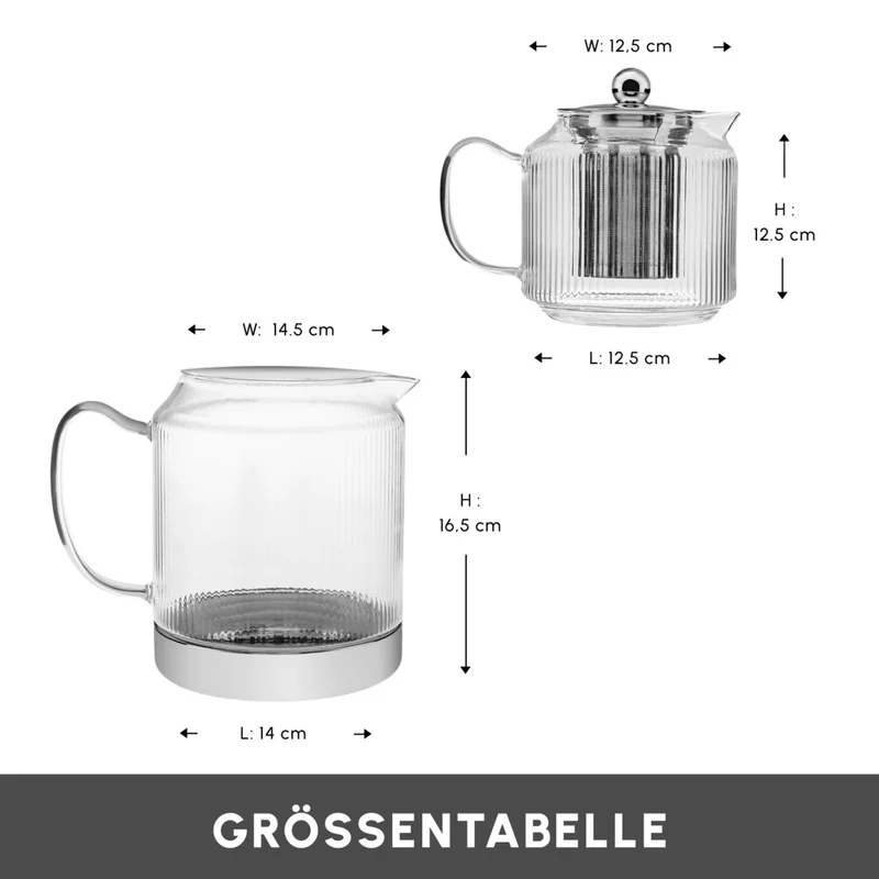 Karaca Kelly XL Glas-Teekanne
