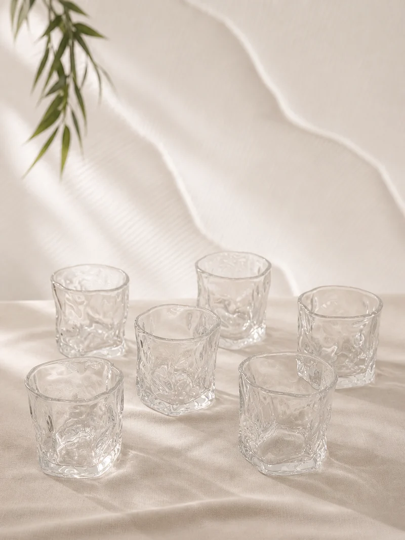 Kadoland Bavyera Su Bardağı - Wave Bardak Seti Kisa Model | 6 Parça. Set | 190 ml