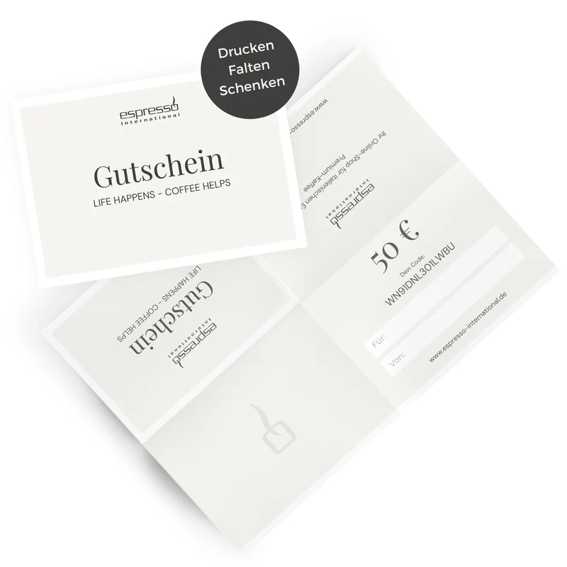 Kaufgutschein zum Download - Für echte Kaffeeliebhaber