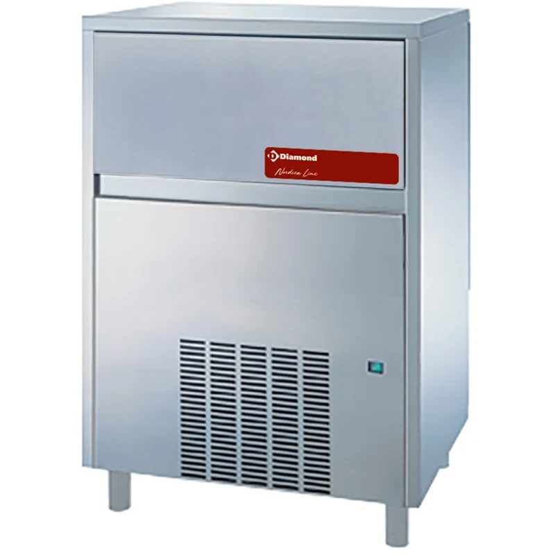 Profi Eiswürfelbereiter 105 kg für Flacheiswürfel , mit Vorratsbehälter , Luftgekühlt, ICEV250A-R2