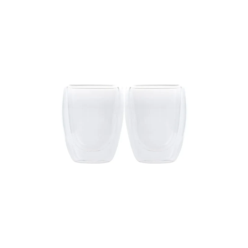 Karaca Double Wall Borosilikat Glas Tassenet für 2 Personen 150 ml