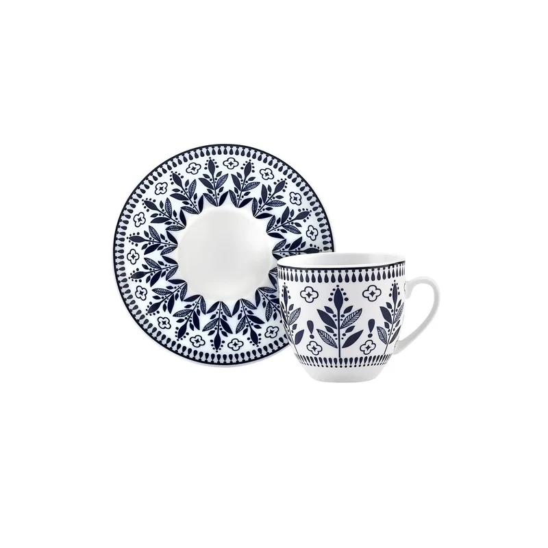 Karaca Peyker Kaffeetassen-Set für 6 Personen, 85 ml
