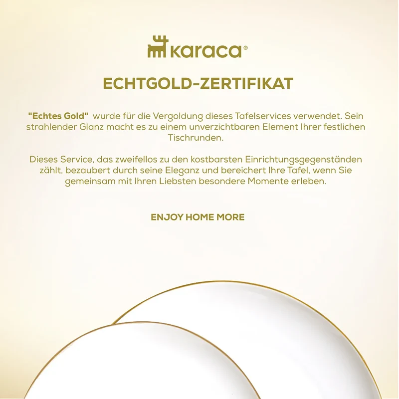 Karaca Stream Bone Middle 56-Teiliges 12-Personen Geschirrset