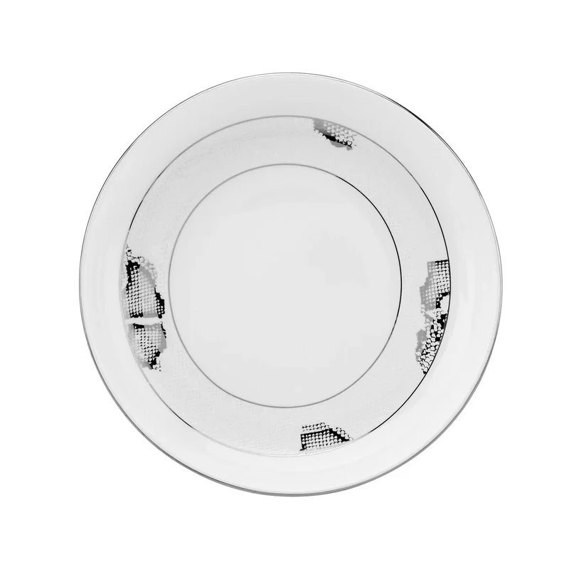 Karaca Streamline Safari New Generation Bone Geschirrset, 59 Teilig, 12 Personen