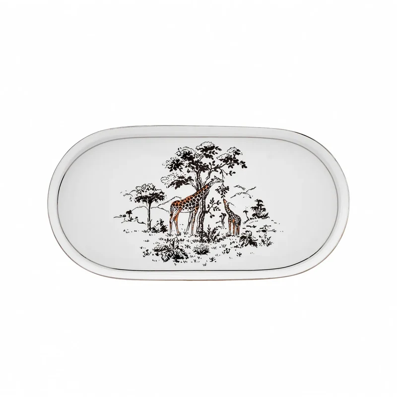 Karaca Streamline Safari New Generation Bone Geschirrset, 59 Teilig, 12 Personen