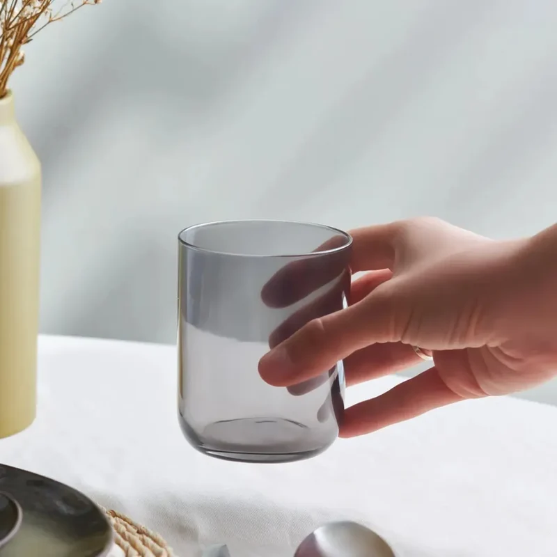 Karaca Anthrazit Glas Set, 3 teilig