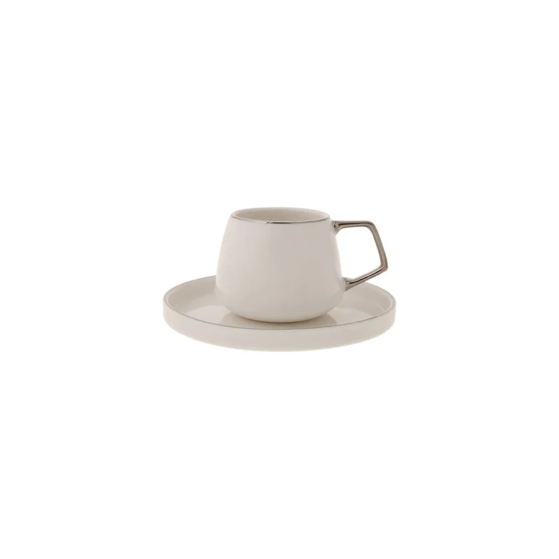 Karaca Streamline Saturn Platinum 6 Personen Kaffeetasse Set