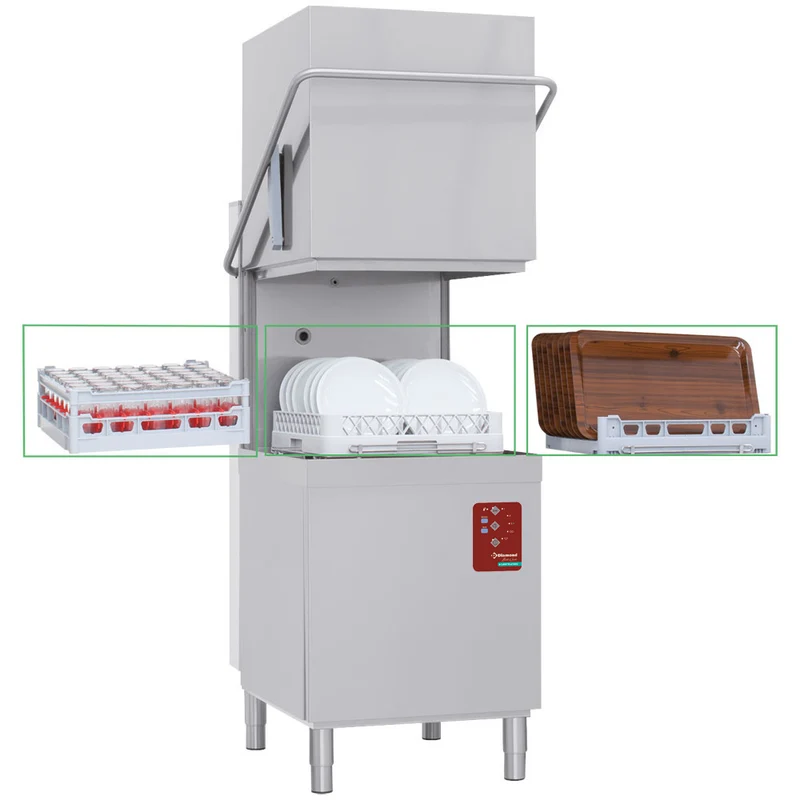 Profi Durchschubspülmaschine mit integrierter Osmoseanlage, DXE8/6_RS15/AT
