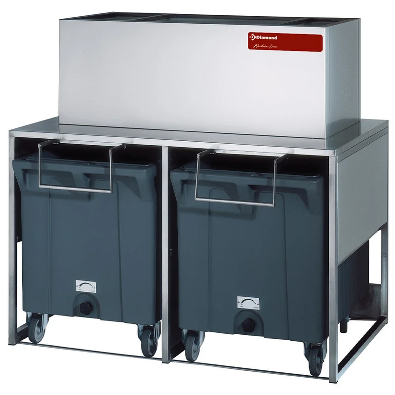 Mobiler Eistransportwagen 50 kg , Edelstahl & ABS, DROLBIN/50-90