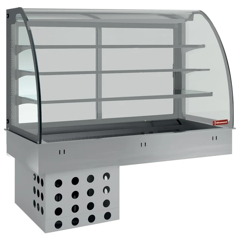 Professionelle Umluft-Kühlvitrine , 3 Ebenen , 5x GN 1/1, DPA/TVF318-R2