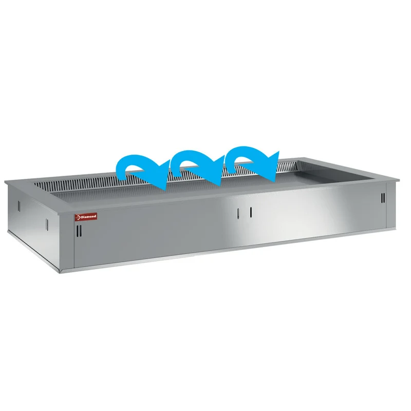 Einbau-Kühlplatte mit Umluftkühlung , 3x GN 1/1, DPA/TRV12-S