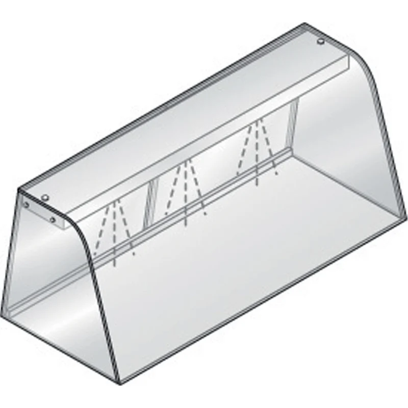 Beleuchtete Aufsatzvitrine mit Schiebetüren, 76 cm, DPA/SP08