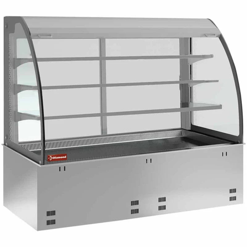 Drop-In Kühlvitrine mit Umluftkühlung , 3 Ebenen für 3x GN 1/1, DPA/RVA312-S