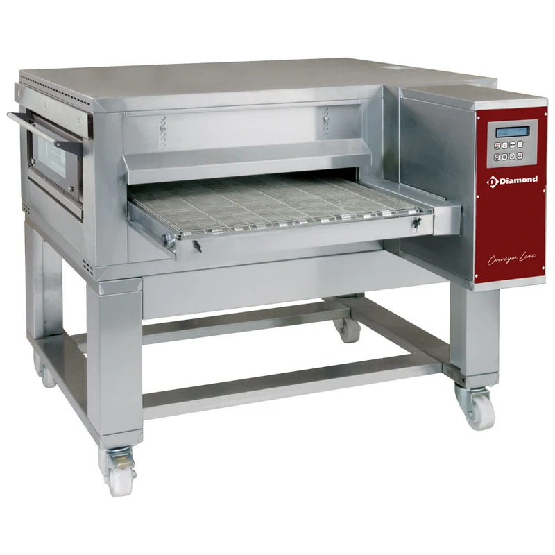 Professioneller Gas-Durchlaufofen , 650 mm Bandbreite , Umluft, FTGV65/110-N