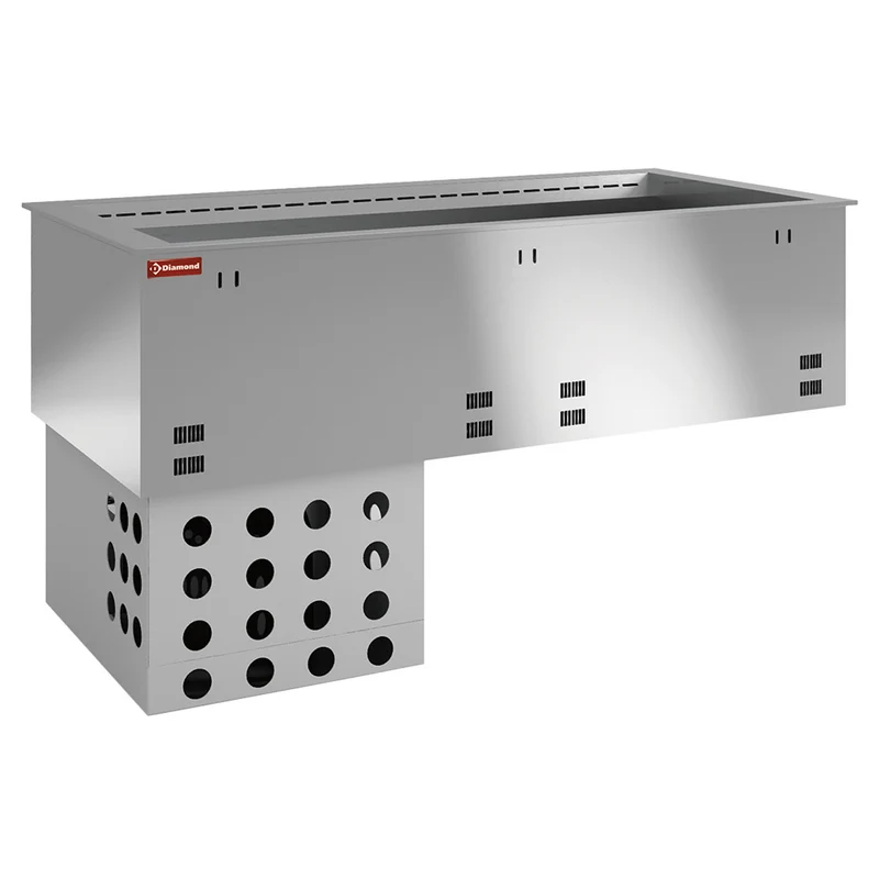 Umluft-Kühlwanne aus Edelstahl , 5x GN 1/1, DPA/RCV18-R2