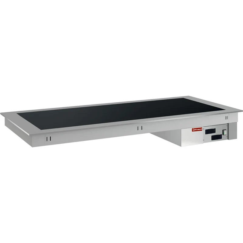Glaskeramik Warmhalteplatte zum Einbau , 3x GN 1/1, DPA/PVV12-D