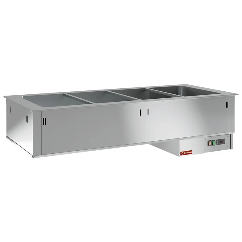 Bain-Marie Einbaubecken 5x GN 1/1 , Edelstahl , Elektrisch, DPA/BM18
