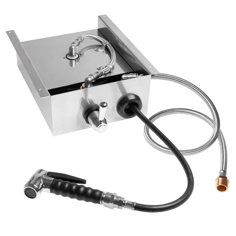 Profi-Schlauchbrause mit Aufrollautomatik , 1,8 m , Edelstahl, DO-R/MT