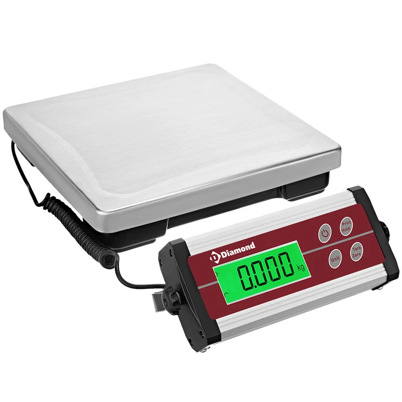 Digitale Edelstahl Tischwaage , 35 kg Tragkraft & 10 g Teilung, BSC3/35-10