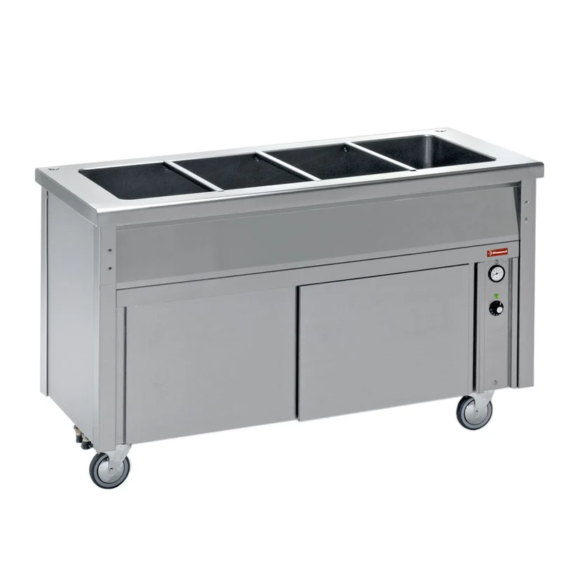 Profi Bain-Marie mit Wärmeschrank , 3x GN 1/1 , 120 cm, BC12