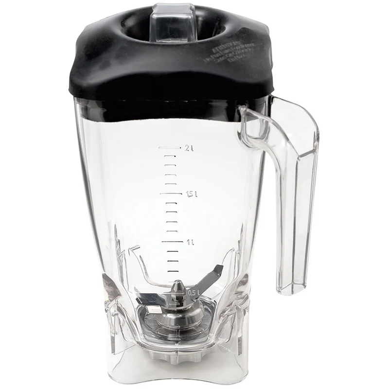 Mixbehälter 2 Liter, quadratisch , Polycarbonat, inkl. Messer & Deckel, BAB-LXQ