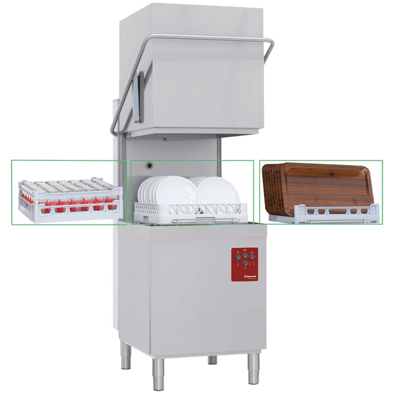 Professionelle Geschirrspülmaschine mit integrierter Osmoseanlage, D26/6B_RS15/AT