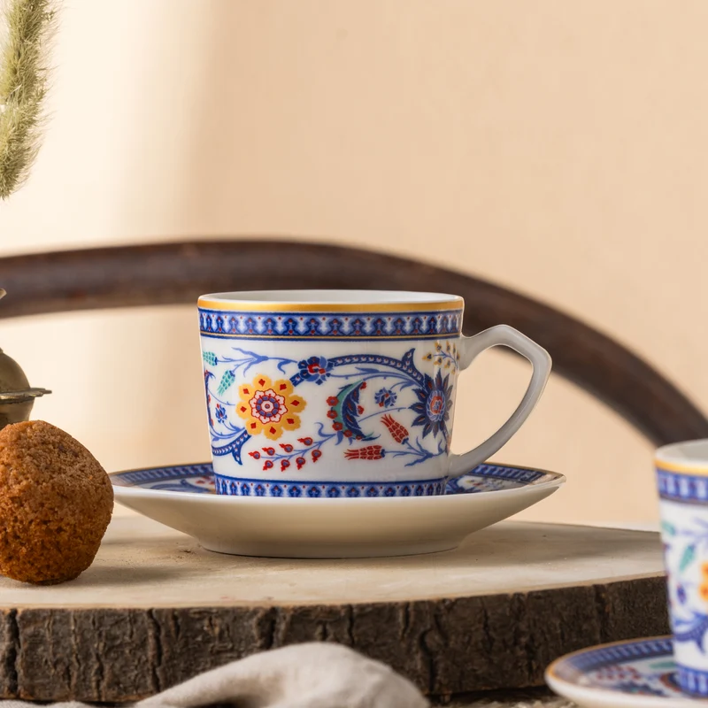 Karaca Linden-Kaffeetassen-Set, 2 Personen, 80 ml
