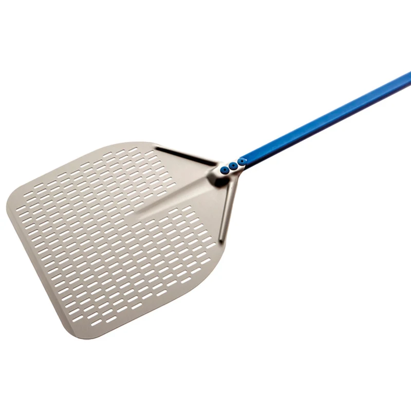 Professioneller Pizzaschieber, perforiert & rechteckig , 45 x 45 cm, A-45RF