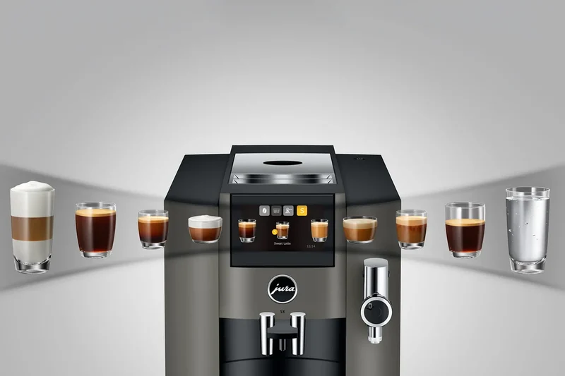 JURA S8 (EB) Kaffeevollautomat mit 7 Jahre Garantie
