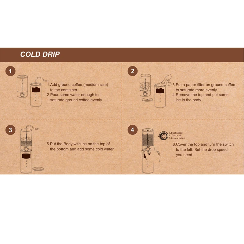 TIMEMORE Ice Dripper Set – Cold Brew auf Barista-Niveau erleben!