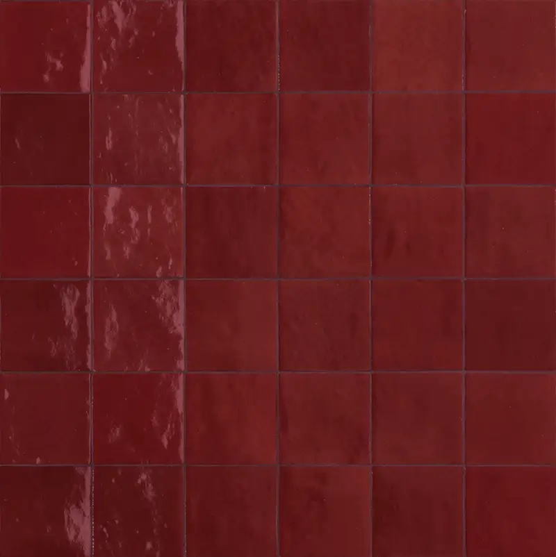 Wandfliesen Melange Bordeaux Glossy 10x10 cm